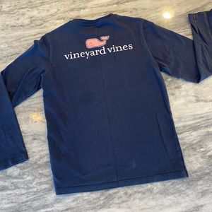 Navy Vineyard vines long sleeve t-shirt